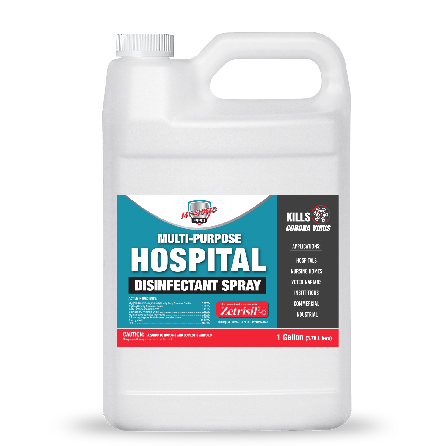 My-shield Pro Hospital Disinfectant - 1 Gallon