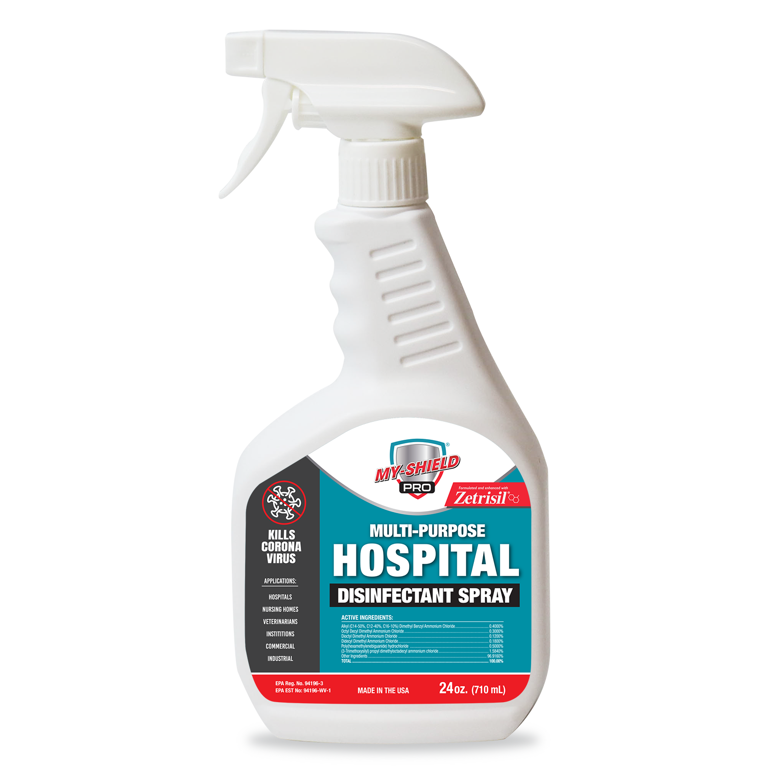 My-shield Pro Hospital Disinfectant - 24 oz