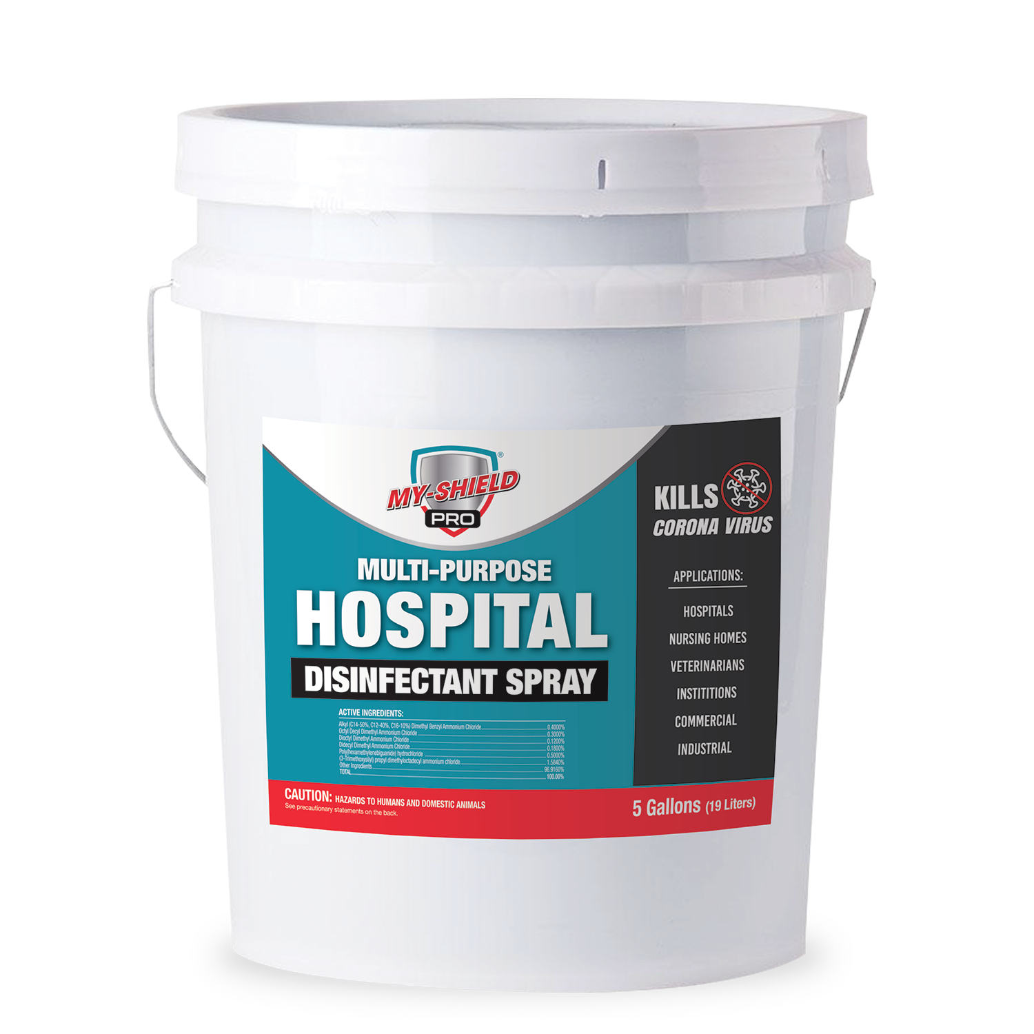 My-shield Pro Hospital Disinfectant - 5 Gallon