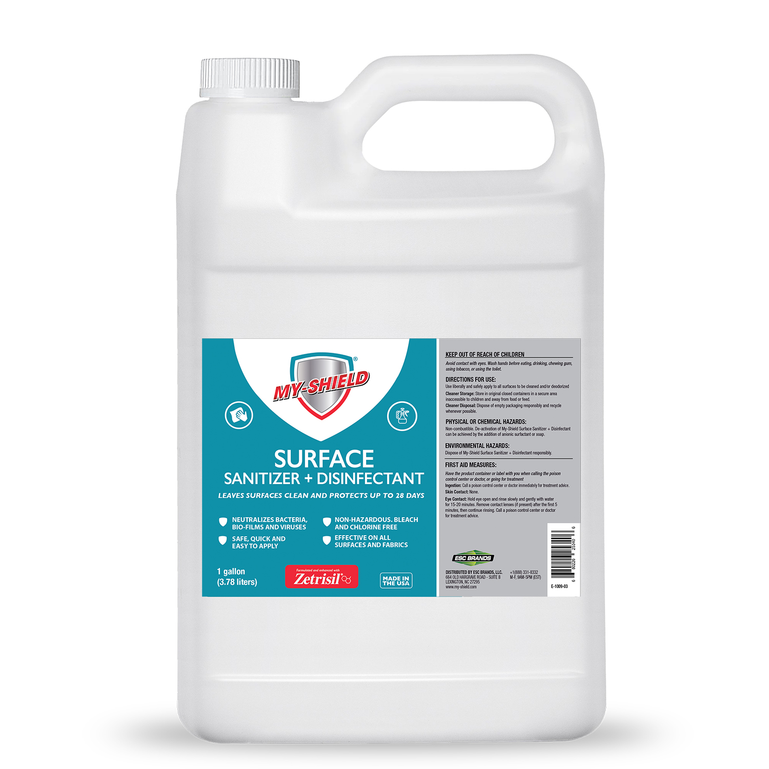 Surface Sanitizer + Disinfectant container